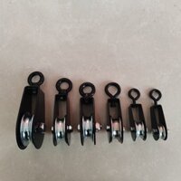 Vòng bi Ròng rọc Bánh xe thép Tấm dày Loại vòng Ròng rọc Mini Nâng thể dục Ròng rọc treo Cáp nhà kính Tắt tiếng