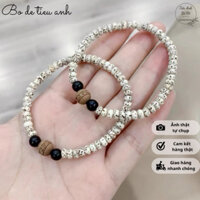 Vòng Bồ Đề tinh nguyệt mix gỗ Mun Đàn hương