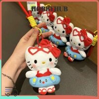 Vòng bơi HOBBYHUB Mặt dây chuyền mèo Kitty, Treo trang trí hoạt hình Blush Bikini Hello Kitty Móc khóa búp bê, Quà tặng cặp đôi dễ thương Phụ kiện túi móc khóa xe sang trọng