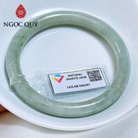 Vòng cẩm thạch A myanmar - Ngọc phỉ thúy type A chất nếp bản tròn ni 56 (kèm kiểm định) - Ngọc Quý