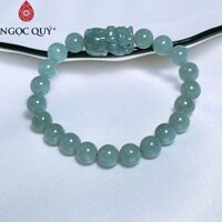 Vòng cẩm thach A - Vòng ngọc phí chất nếp Ngoc Quý phối tỳ hưu hạt 8mm