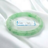 Vòng Cẩm Thạch Bản Hẹ Xanh Hoa Bay Kèm Kiểm Định 285198 Ni 53 - Ngọc Trai Trường Thịnh