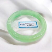 Vòng Cẩm Thạch Bản Hẹ Xanh Lý Táo Ni 55 Kèm Kiểm Định Mã 281973 - Ngọc Trai Trường Thịnh