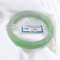 Vòng Cẩm Thạch Bản Hẹ Xanh Lý Táo Ni 60 Kèm Kiểm Định Mã 281971 - Ngọc Trai Trường Thịnh