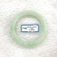 Vòng Cẩm Thạch Bản Tròn Xanh Cốm Ni 52 Chột Ú Kèm Kiểm Định Mã 280281 - Ngọc Trai Trường Thịnh