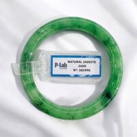 Vòng Cẩm Thạch Bản Tròn Xanh Lý Đậm Kèm Kiểm Định Ni 51 Mã 281990 - Ngọc Trai Trường Thịnh