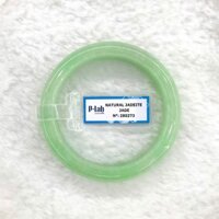 Vòng Cẩm Thạch Bản Trong Hẹ Xanh Táo Ni 55 Kèm Kiểm Định Mã 280273 - Ngọc Trai Trường Thịnh