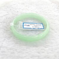 Vòng Cẩm Thạch Bản Trong Hẹ Xanh Táo Ni 51 Kèm Kiểm Định Mã 280275 - Ngọc Trai Trường Thịnh