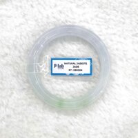 Vòng Cẩm Thạch Trắng Bạch Ngọc Ánh Tím Ni 52 Kèm Kiểm Định Mã 280304 - Ngọc Trai Trường Thịnh