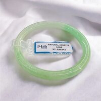 Vòng Cẩm Thạch Trắng Xanh Lý Táo Ni 52 Kèm Kiểm Định Mã 285343 - Ngọc Trai Trường Thịnh