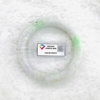 Vòng Cẩm Thạch Type A Bản Đũa Chột Ú Ni 56 Kèm Kiểm Định Mã 782974 - Ngọc Trai Trường Thịnh