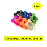 Vòng Cao Su Silicone Chống Lăn Trượt Cho Micro Cầm Tay - Phụ Kiện Cho Karaoke - Bộ 2 cái (Màu ngẫu nhiên) - Việt Hoàng Phong LazadaMall