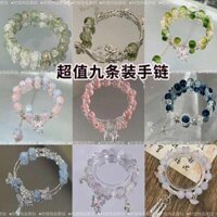 vòng cặp ngọc hoà điền Vòng tay bướm pha lê vòng tay giá trị cao bên học sinh vòng tay trẻ em nữ bạn gái tình bạn vòng tay cổ tích hai ba bốn người