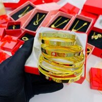 Vòng Catier chốt hai màu vàng - bạc