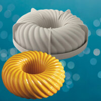 Vòng chéo Chủ đề Donut Mousse Khuôn Bánh Thực Phẩm Silicon Khuôn Socola Đảng Món Tráng Miệng Máy Nướng