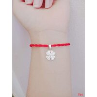 Vòng chỉ đỏ cỏ 4 lá may mắn