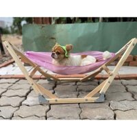Võng cho chó mèo , xếp gọn được , tháo lắp dễ dàng , đã tặng kèm võng nằm