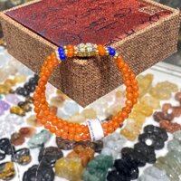 Vòng Chuỗi đá lam hồng hợp kim dơi đồng điếu, vòng chuỗi dơi phong thủy S6281