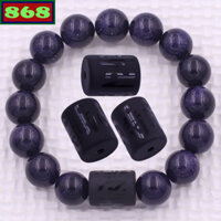 Vòng chuỗi đeo tay đá lam sa charm lục tự Đại minh chân ngôn, Om Mani Padme Hūm, lục tự đại minh chú, chữ Vạn