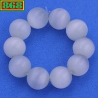 Vòng chuỗi đeo tay đá mắt mèo trắng từ 8 ly đến 12 ly, 108 hạt, vòng tay chuỗi hạt