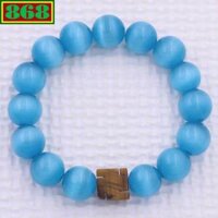 Vòng chuỗi đeo tay đá mắt mèo xanh biển charm chữ vạn đá mắt hổ, swastika 卐, vòng tay hạt chuỗi