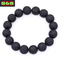 Vòng chuỗi đeo tay đá núi lửa, từ 6 ly đến 14 ly, vòng tay chuỗi hạt