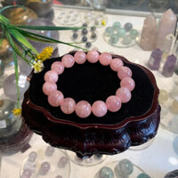 Vòng Chuỗi Đeo Tay Đá Thạch Anh Hồng Madagascar A+++ (52.9g-16bi), Vòng Chuỗi Đeo Tay Phong Thủy S6379-S3-3650