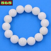 Vòng chuỗi đeo tay hạt trắng, từ hạt 6 ly đến 14 ly