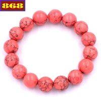 Vòng chuỗi đeo tay san hô hồng sọc