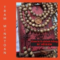 VÒNG CHUỖI TRẦM HƯƠNG 108 hạt mix  chữ Vạn