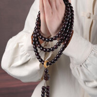 Vòng chuỗi tràng hạt Bồ đề bạch Ngọc đã phong hoá tuyển chọn phối kỳ lân tặng hộp đựng