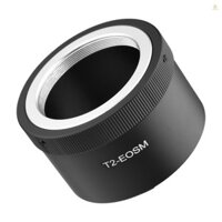 Vòng chuyển đổi gắn ống kính bằng tay Hợp kim nhôm cho ống kính T2-Mount sang Canon EOS M1 / M2 / M3 / M5 / M6 / M6 Mark II / M10 / M50 / M100 / M200 EF-M Mount Máy ảnh không gương lật