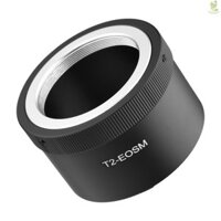 Vòng chuyển đổi ống kính Vòng chuyển đổi gắn ống kính bằng tay Hợp kim nhôm cho ống kính T2-Mount sang Canon EOS M1 / M2 / M3 / M5 / M6 / M6 Mark II / M10 / M50 / M100 / M200 EF-M Mount Mirrorless Came-211