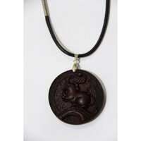 Vòng cổ 12 con giáp theo bản mệnh, mặt vòng phật quan âm bồ tát (Mặt gỗ)