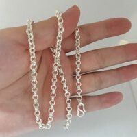 VÒNG CỔ BẠC MẮT TRÒN CHO BÉ BẠC TA NGUYÊN CHẤT