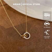 Vòng cổ bạc nữ mắt xích ARIAN dịu dàng, phụ kiện trang sức dây chuyền nữ phong cách Hàn Quốc