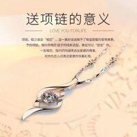 Vòng Cổ Bạch Kim Pt950 Nữ Cupid Trắng Vàng Vòng Cổ Kim Cương Moissanite Xương Đòn Mặt Dây Chuyền Quà Tặng20240808