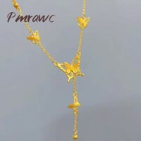 Vòng cổ bướm rỗng đơn giản bằng vàng 18k Mẫu nữ FJ1818