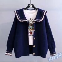 Vòng Cổ Cho Bé Thời Trang 2023 2023 202300 Áo Khoác cardigan Dệt Kim Dáng Rộng Thời Trang 0822