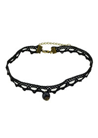 Vòng cổ choker tattoo V69 ren đen đính hạt