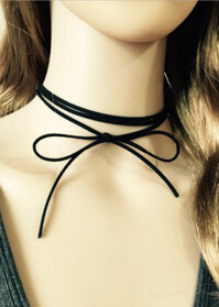 Vòng cổ choker tattoo V70 dây nơ