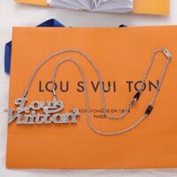 Vòng cổ chữ mặt dây chuyền lớn kim cương đầy đủ mới (không có hộp)