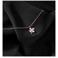 Vòng cổ cỏ 4 lá may mắn - vòng cổ nữ Hàn Quốc