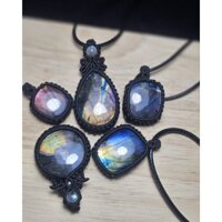 Vòng cổ đá Labradorite - Hắc Nguyệt Quang