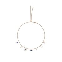 Vòng cổ đa năng mắt quỷ vàng hồng Quà tặng ngày lễ Quà tặng cho cặp đôi (Không hộp)