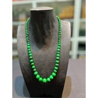 Vòng cổ đá ngọc màu xanh lá 6mm đến 14mm HANMYNGHE