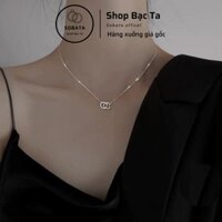 Vòng cổ/ Dây chuyền bạc thật hình C.H.A.N.N.E.L - SDCN41 - Shopbacta