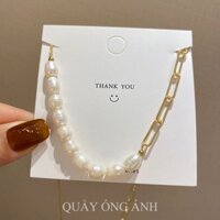 Vòng cổ, dây chuyền chuỗi hạt phối dây xích cá tính - VC08