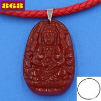 Vòng cổ dây da mặt Phật 5 cm DDNOVTAON