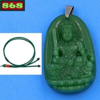 Vòng cổ dây dù xanh Văn thù xanh 3.6 cm DDUXTAXLBT8